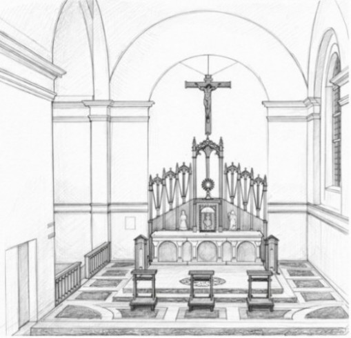 Artist's impression of Tyburn Convent new sanctuary